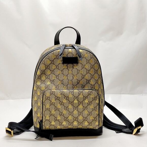 Gucci Backpack Bag Brown Pvc #180205G99B - Picture 1 of 15